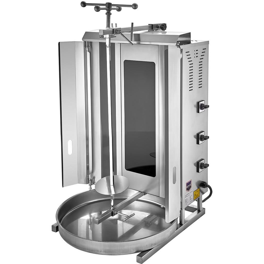 Gast SD16 4 lü Elektrikli Camlı Radyan Motorsuz Döner Ocağı