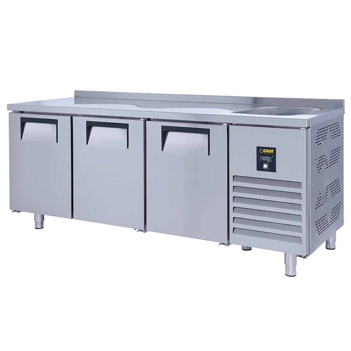 Gast TTEB1310C Tezgah Tipi 3 Kapılı Geniş Evyeli Buzdolabı