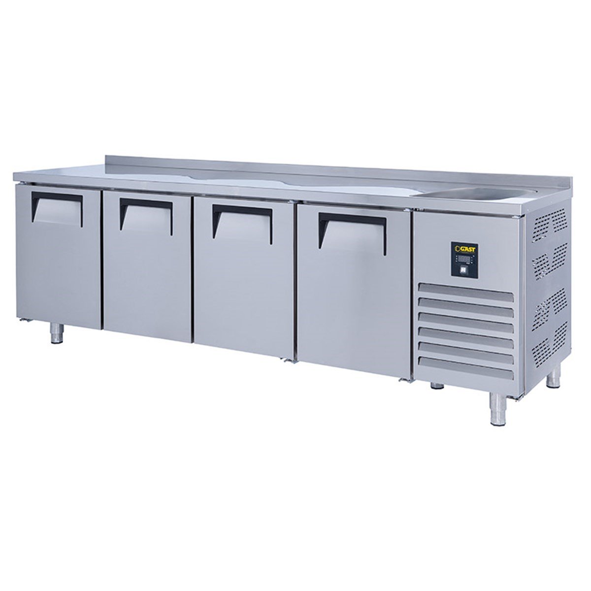 Gast TTEB1400C Tezgah Tipi 4 Kapılı Evyeli Buzdolabı