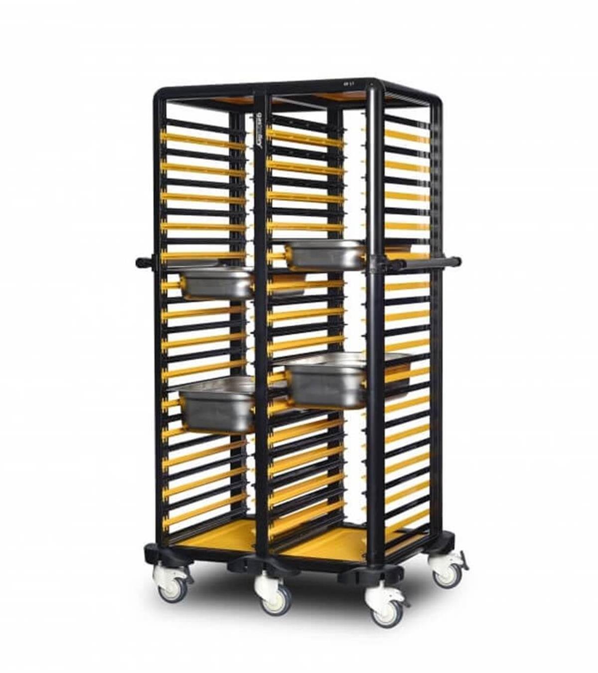 Gastrolley G.GN.150.D.1 150 İkili Gn Küvet Taşıma Arabası Etrafı Açık 93x71x174cm