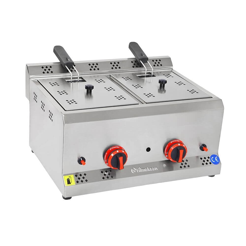 Himaksan FG 5+5 5+5Lt Set Üstü Fritoz Gazlı Dg-CeHimaksanHMK-FG 5+5