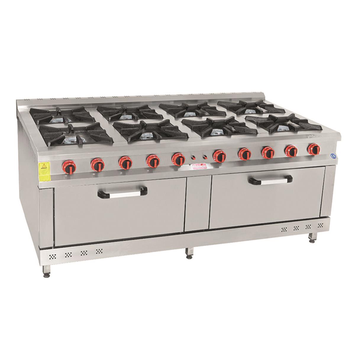 Himaksan KZG-2010 CE 8+2 Fırın Gazlı Kuzine Lpg-CeHimaksanHMK-KZG-2010 CE