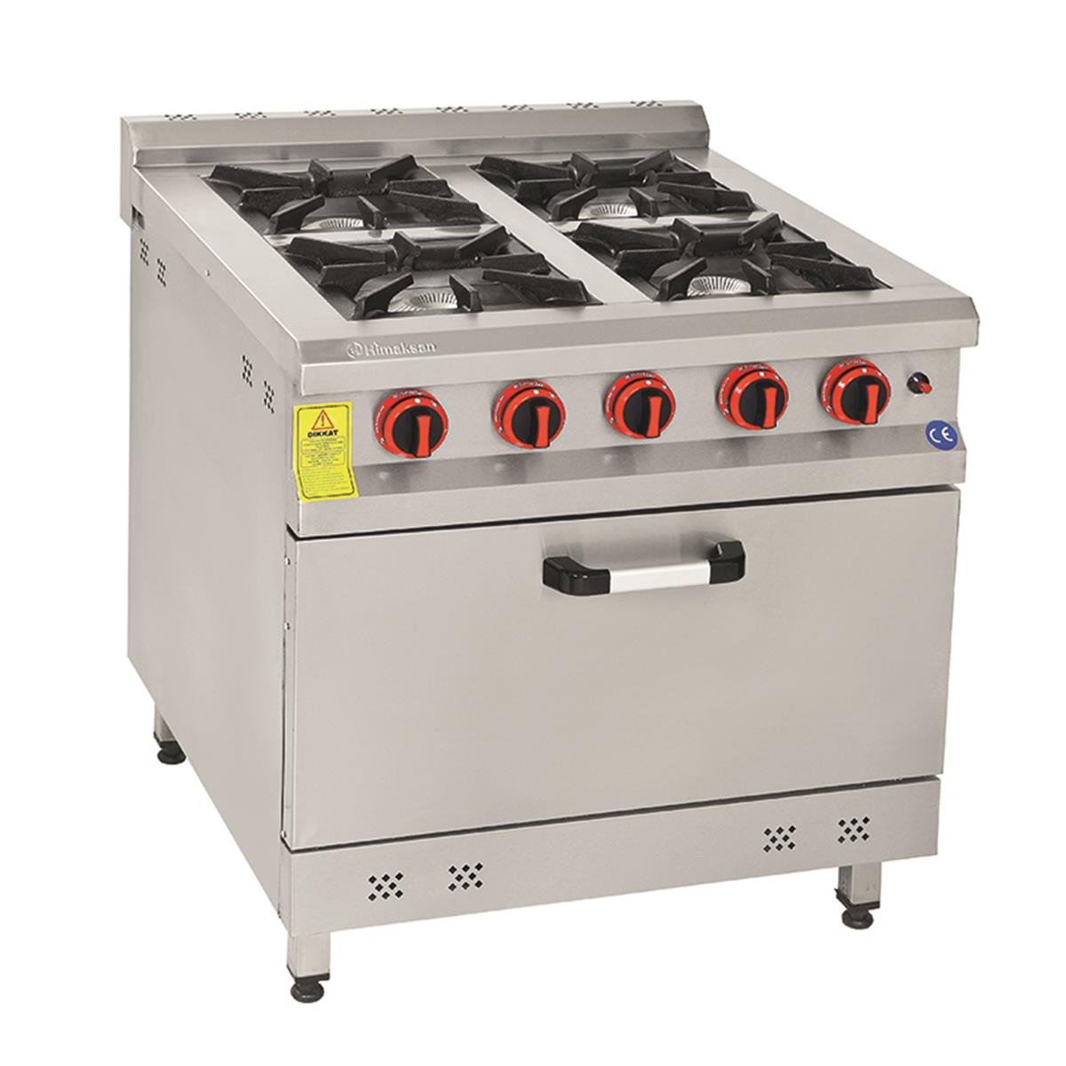 Himaksan KZG-880 CE 4+1 Fırın Gazlı Kuzine Lpg-Ce