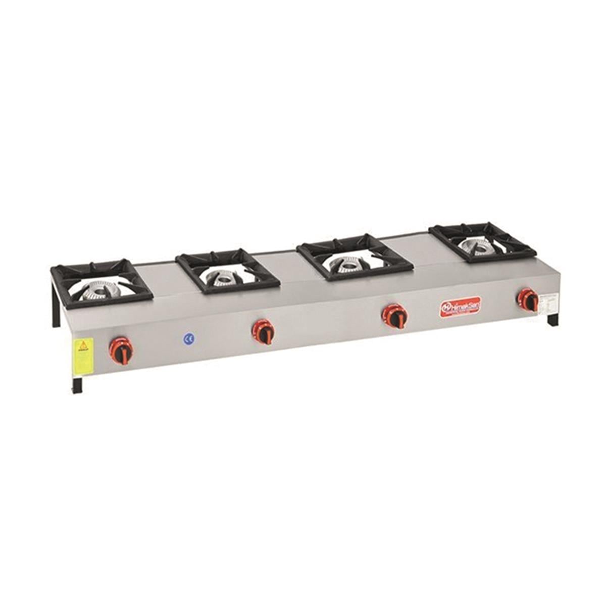 Himaksan LKK-4 4Lu Lokanta Ocağı Yüksek  Ayak Gazlı Dg-Ce