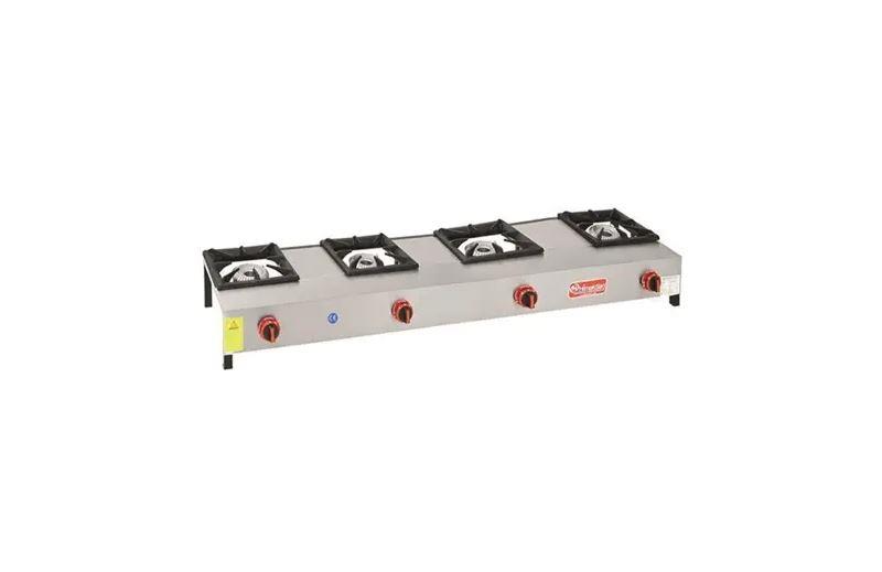 Himaksan LKK-4K 4Lu Lokanta Ocağı Kısa Ayak Gazlı Dg-Ce