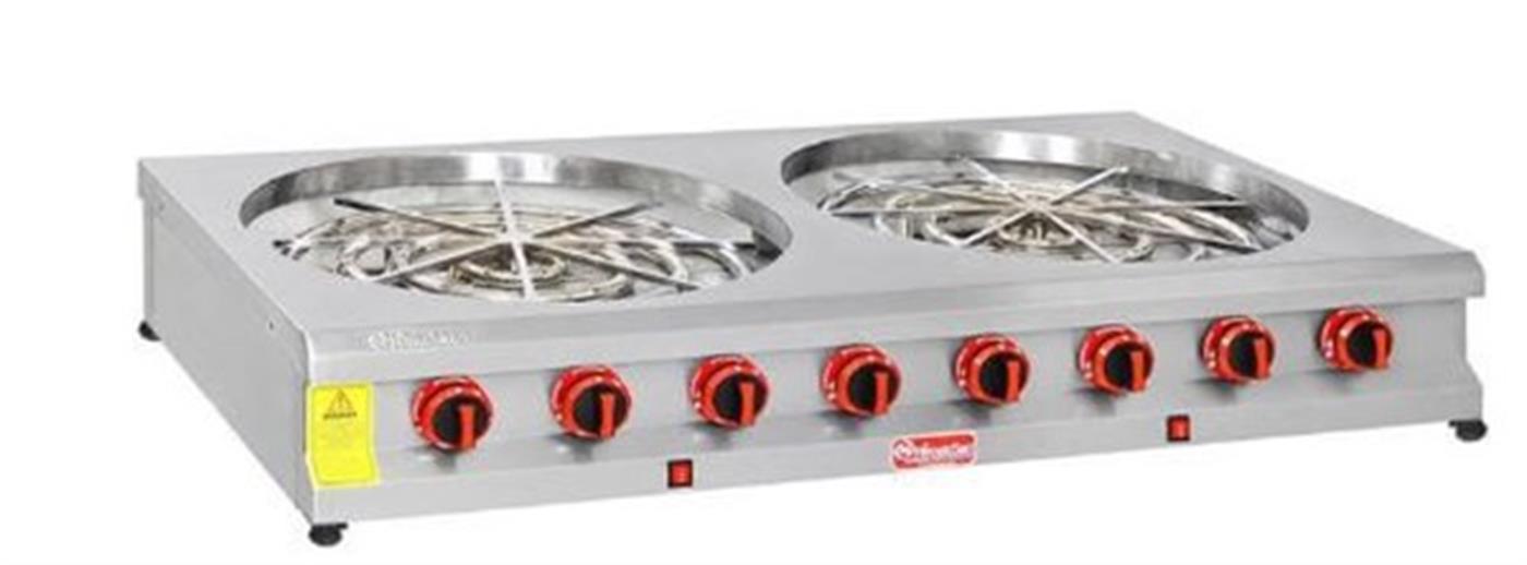 Himaksan MBROG 2 S İkili Set Üstü Motorlu Börek Ocağı Gazlı Dg-Ce