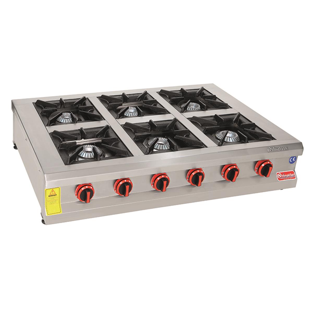 Himaksan SOG 1280 6 Lı Set Üstü Ocak Gazlı Dg-Ce