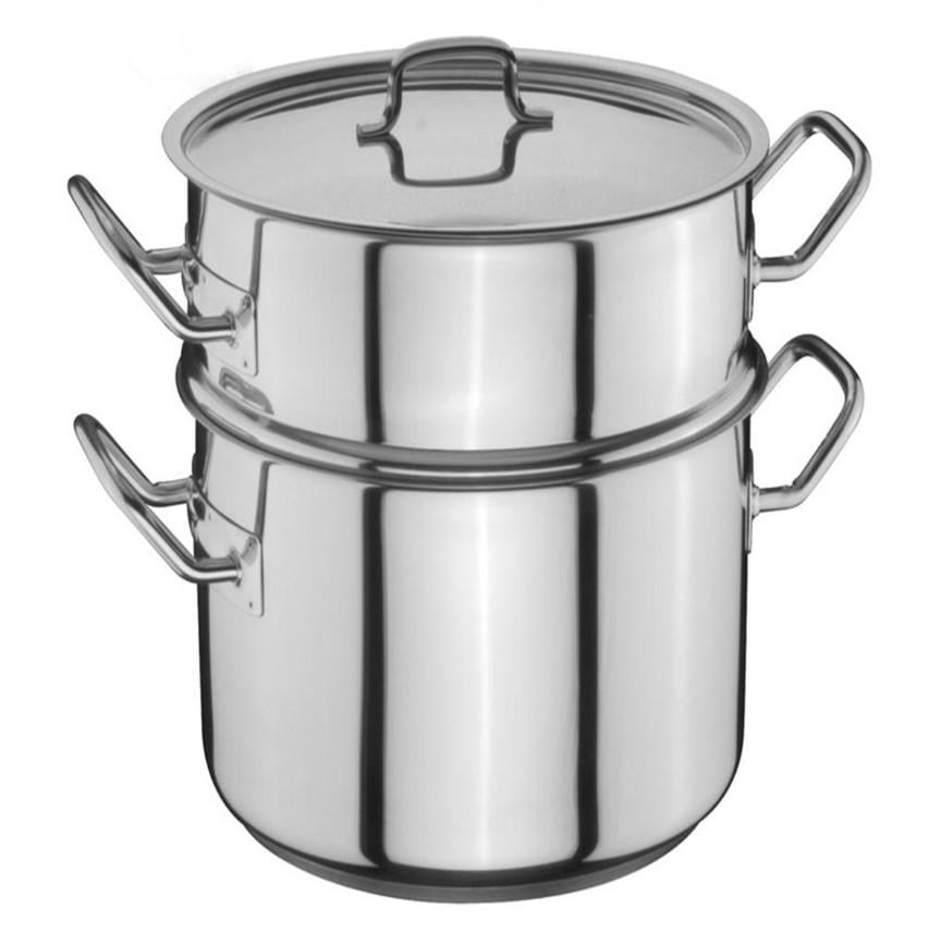 KUSKUS SETİ - 28*12 (28*17 TENCERE, 28*12 SÜZGEÇ TENCERE, 28 CM BOMBELİ KAPAK)Öztiryakiler 0134.02812.01