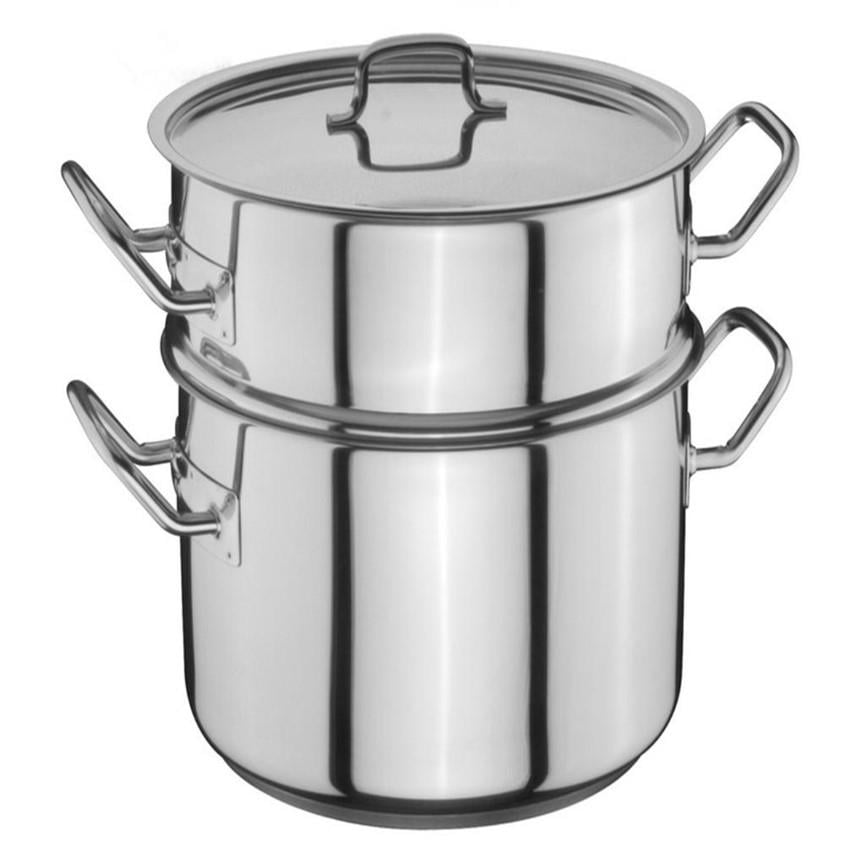 KUSKUS SETİ - 32*15 ( 32*19 TENCERE, 32*15 SÜZGEÇ TENCERE, 32 CM BOMBELİ KAPAK)Öztiryakiler 0134.03215.01