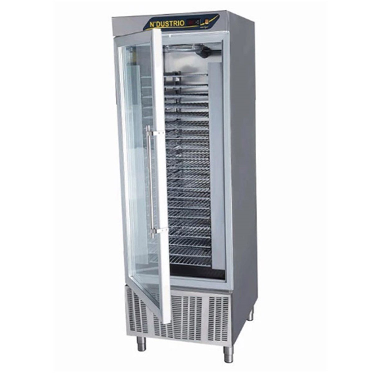 Ndustrio CPG-101-UCGD20S Cam Kapılı 20 Raflı Üstten Motorlu  Dik Tip Gastronorm Buzdolabı