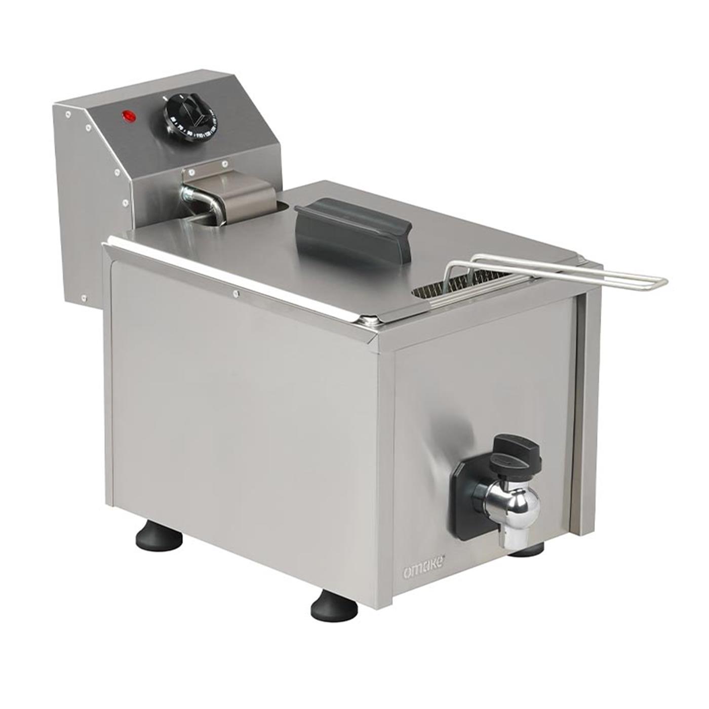 Omake 10 Litre Tahliyeli Elektrikli FritözOmakeOmk.FRT12.E11.0101.Z5F