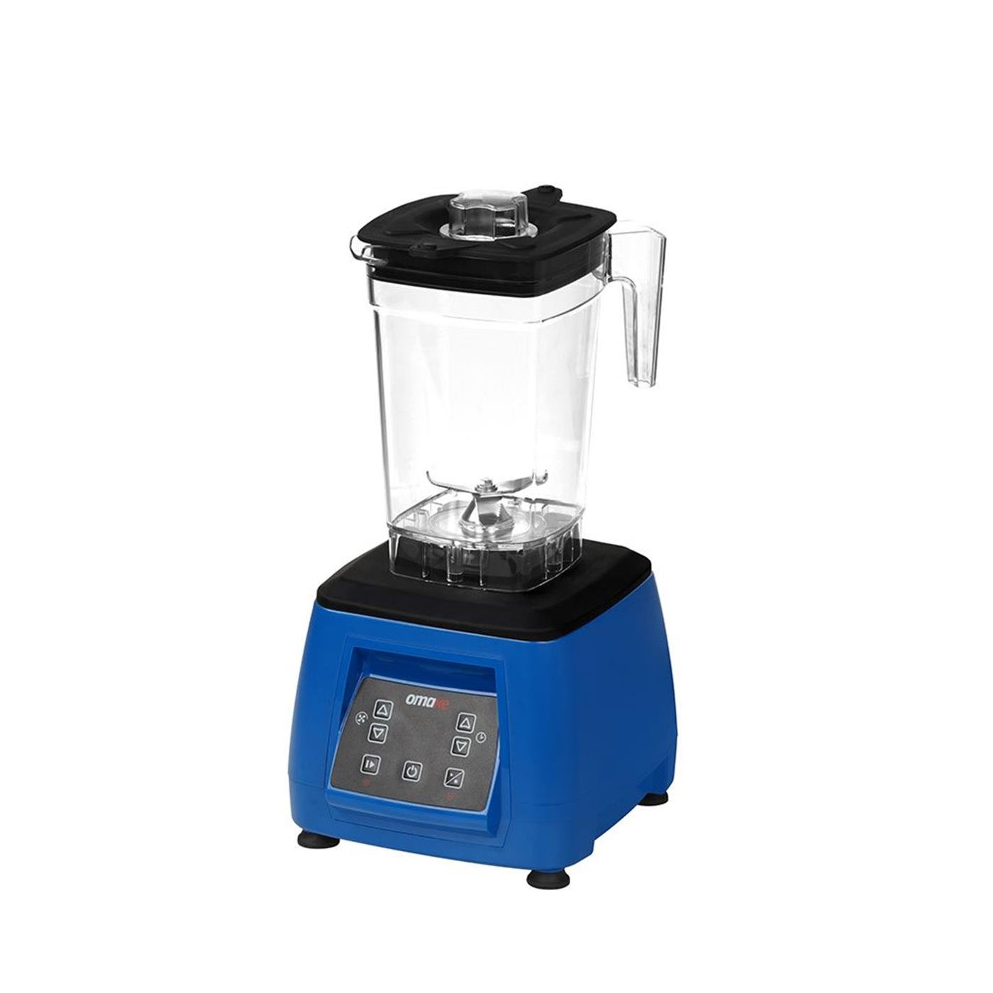 Omake 2 L Kapak Sensörsüz Şeffaf Hazneli Dijital Bar Blender 2200W Mavi