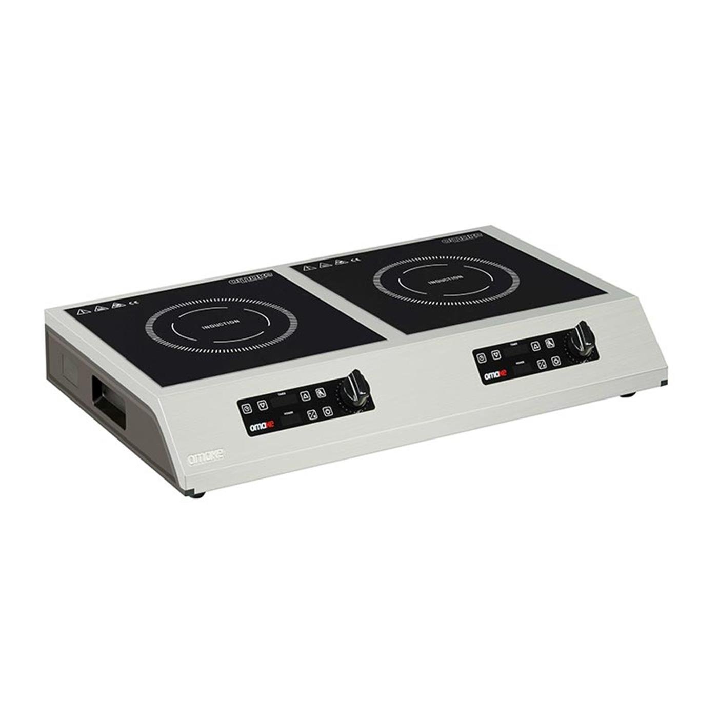 Omake 2x3500W Cam Yüzeyli Elektrikli Çiftli İndüksiyon OcakOmakeOmk.IND01.I25.3500.Z5F