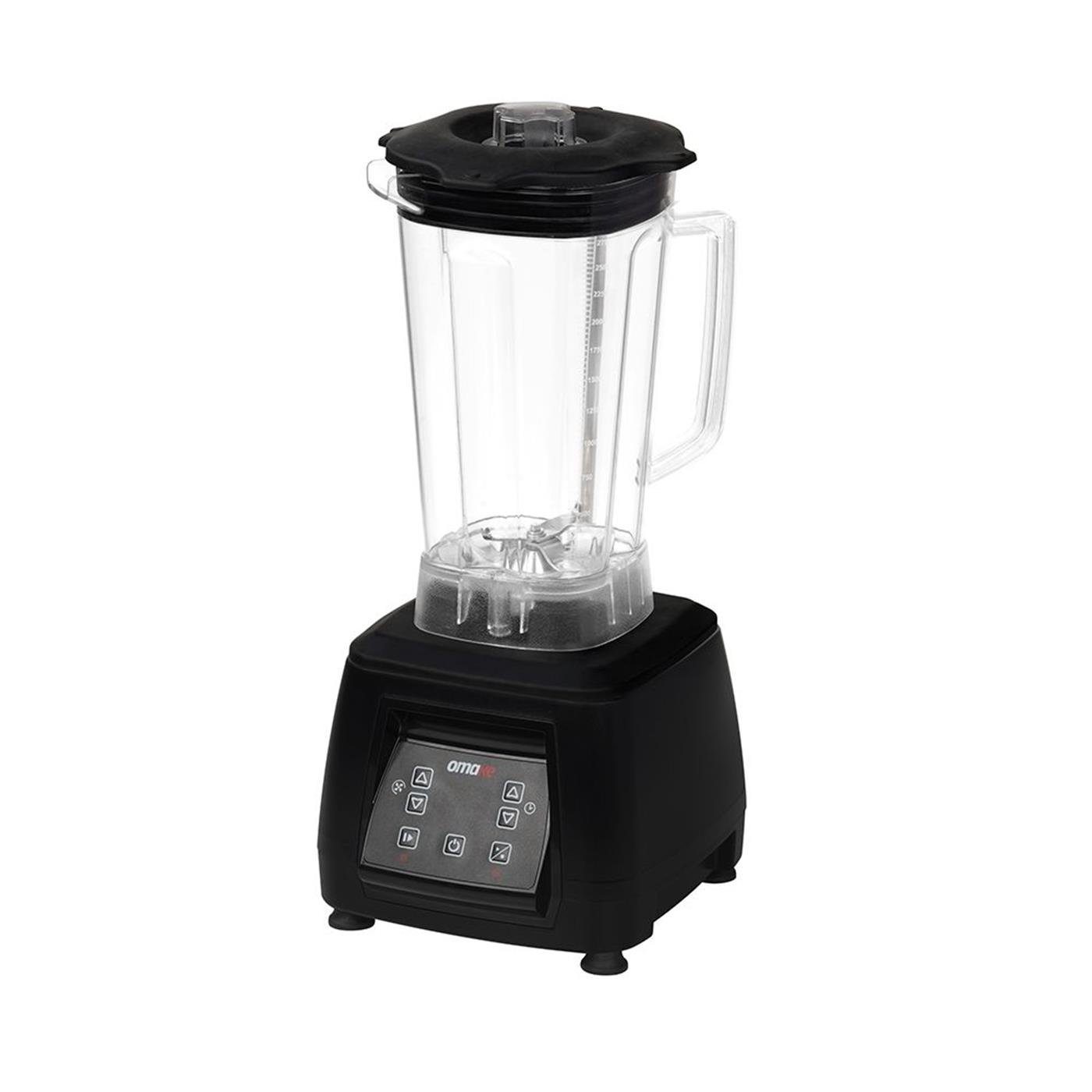 Omake 3 L Kapak Sensörlü Dijital Buz Kırıcı Manuel Bar Blender 2200W Siyah