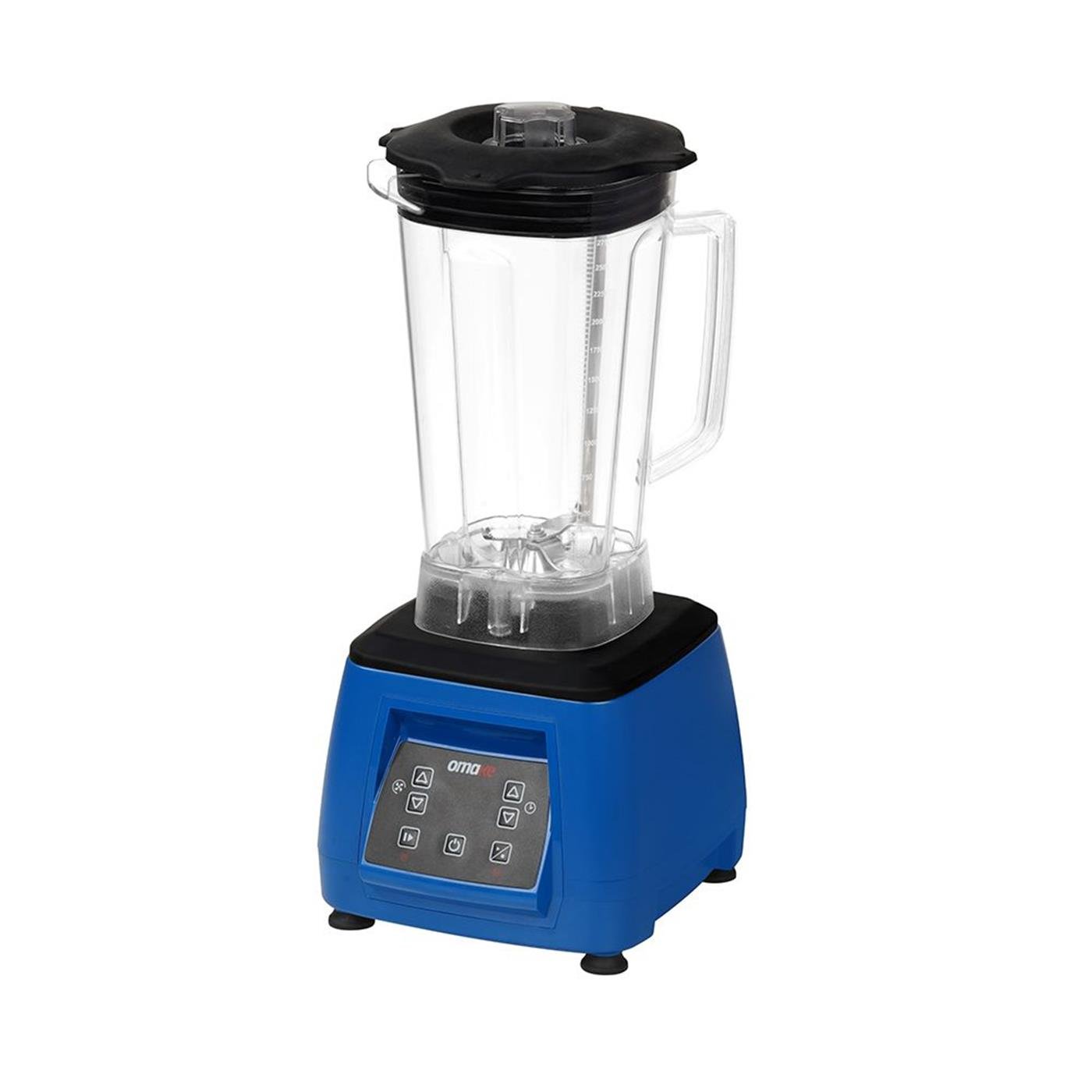 Omake 3 L Kapak Sensörlü Dijital Buz Kırıcı Manuel Bar Blender 2200W Mavi