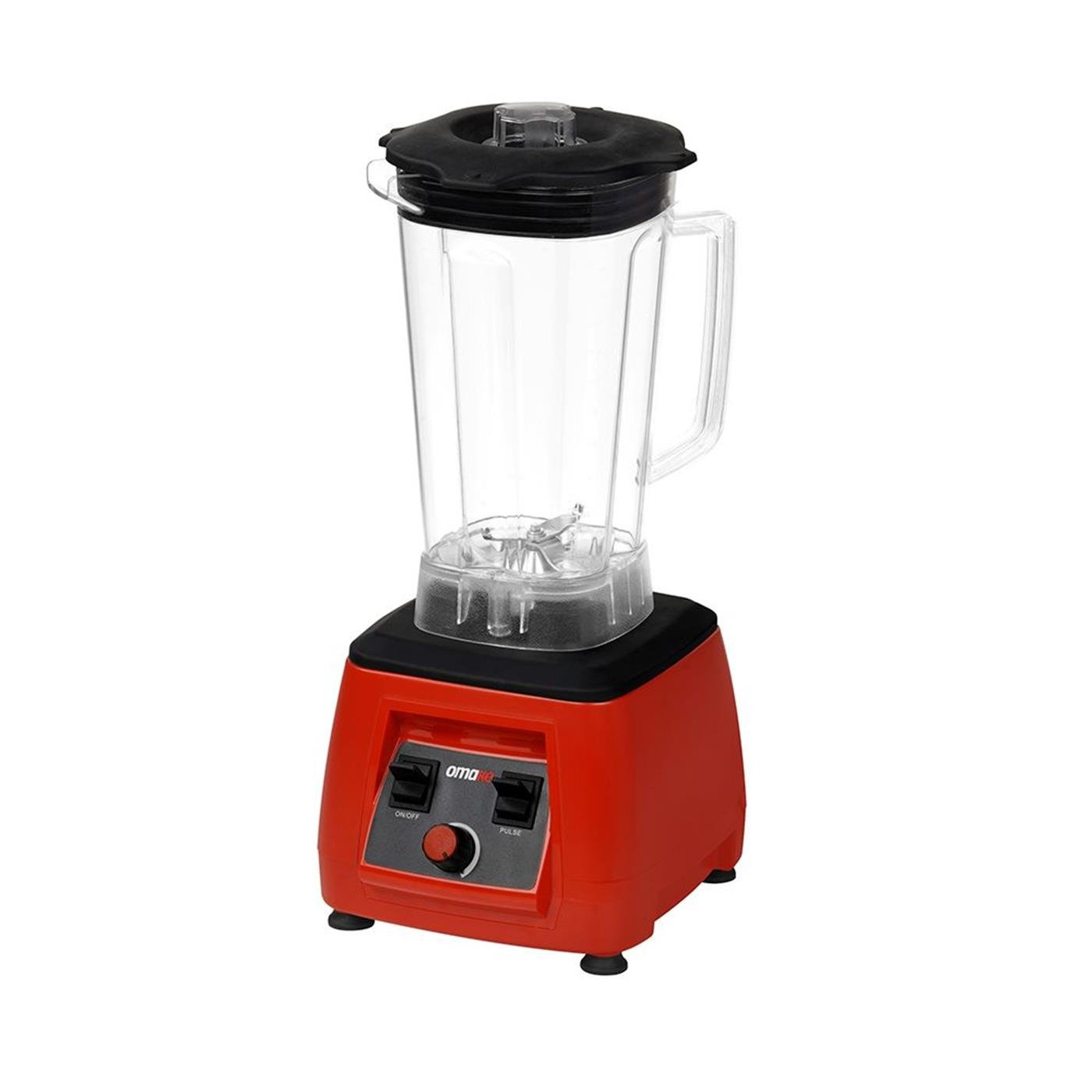 Omake 3 L Kapak Sensörsüz Manuel Bar Blender 2200W Kırmızı