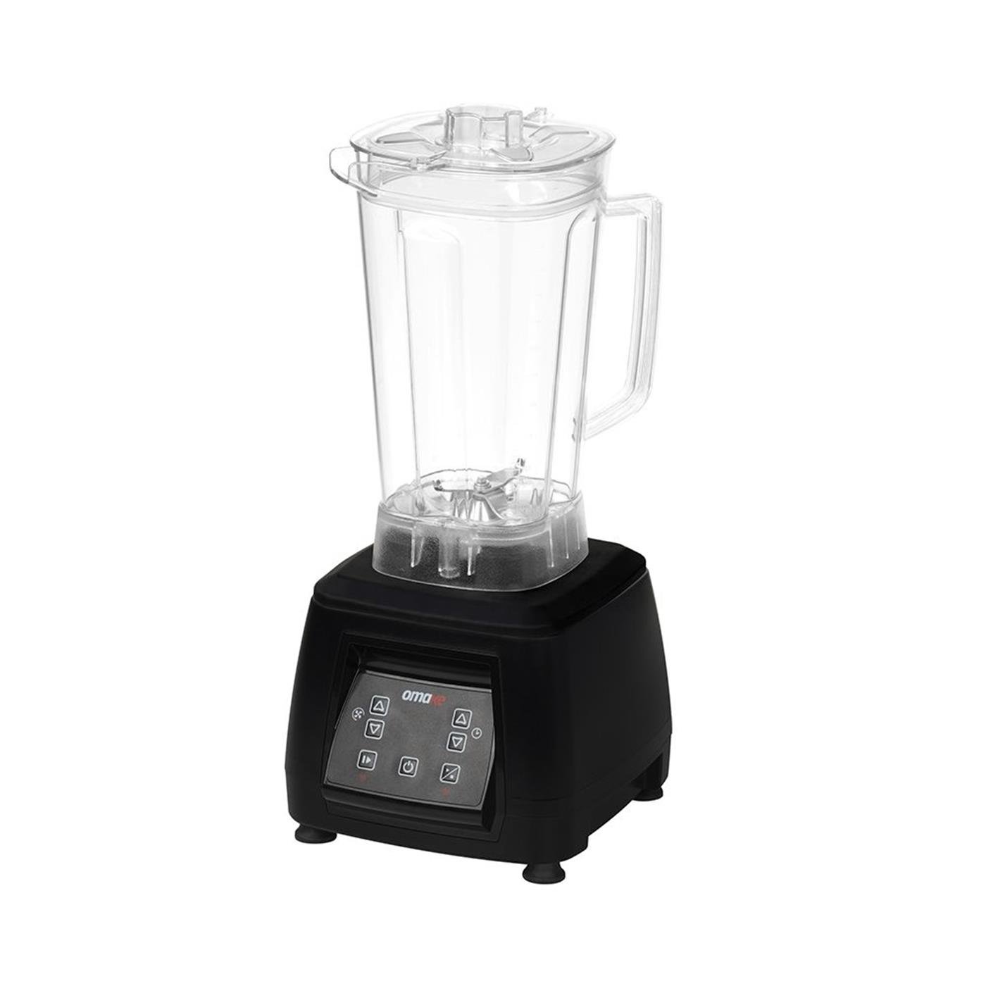 Omake 3 L Kapak Sensörsüz Şeffaf Hazneli Dijital Bar Blender 2200W Siyah