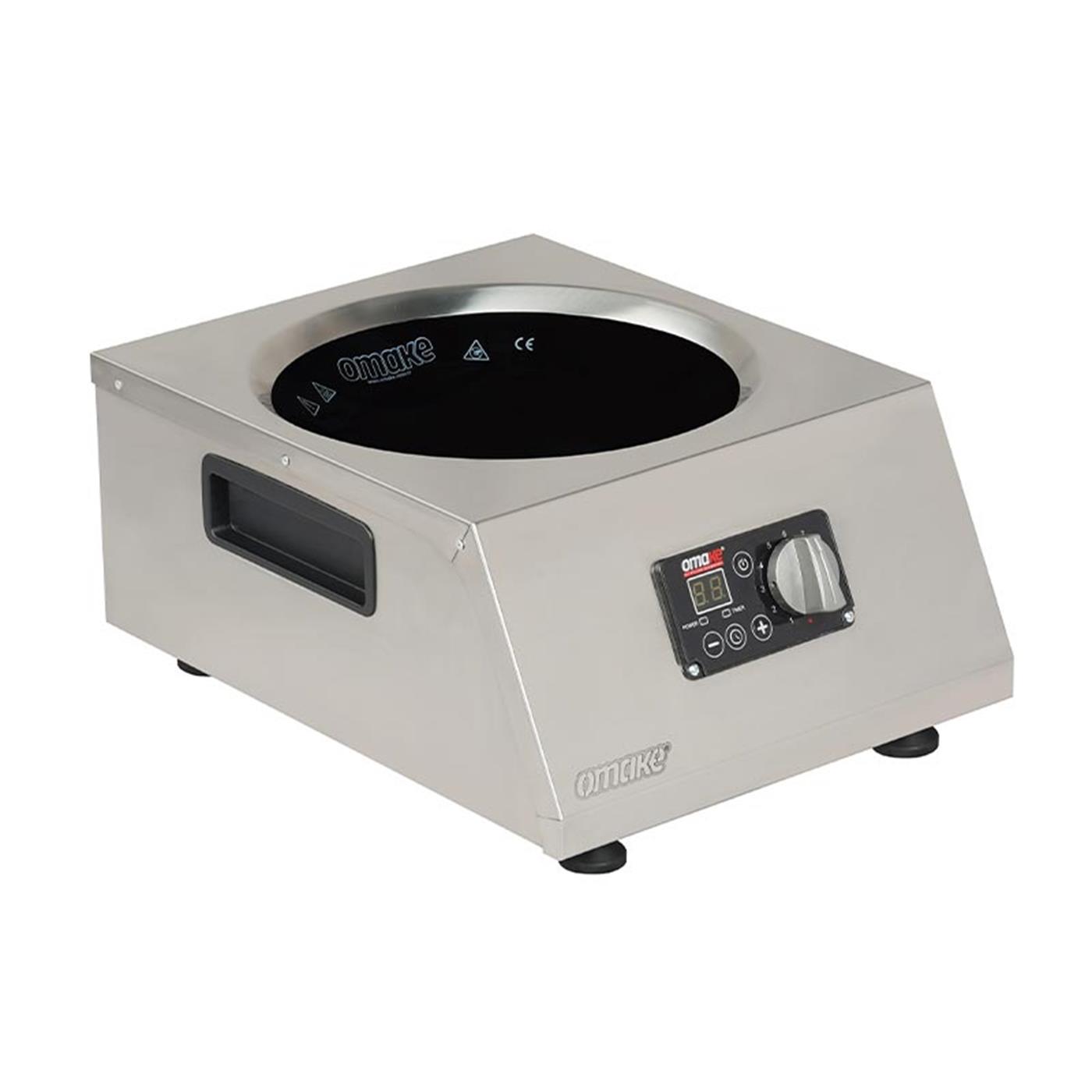 Omake 5000W Cam Yüzeyli Elektrikli Ankastre İndüksiyon Wok OcakOmakeOmk.IND25.I15.5000.Z5F