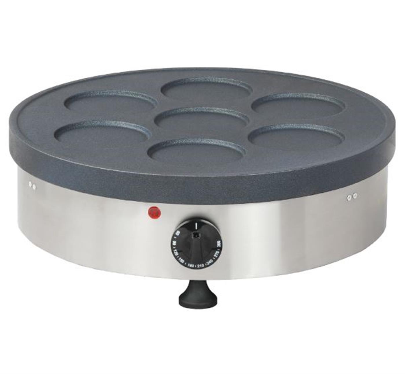 Omake 7 Bölmeli Yuvarlak Teflonlu Çiftli Krep MakinesiOmakeOmk.KRP12.E11.0007.Z5F