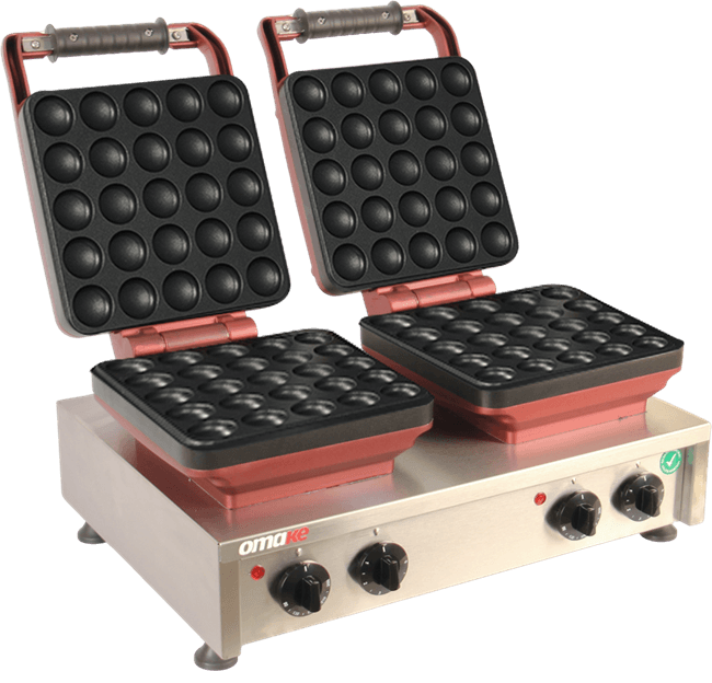 Omake Balls 25 Model Zamanlayıcılı Manuel Çiftli Waffle MakinesiOmake Omk.WFL21.E22.0601.Z50