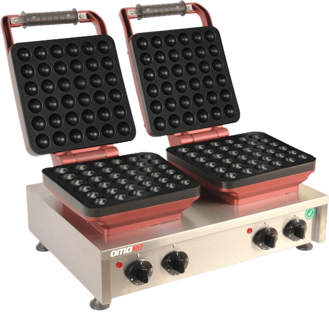 Omake Balls 36 Model Zamanlayıcılı Manuel Çiftli Waffle MakinesiOmakeOmk.WFL21.E22.1001.Z50