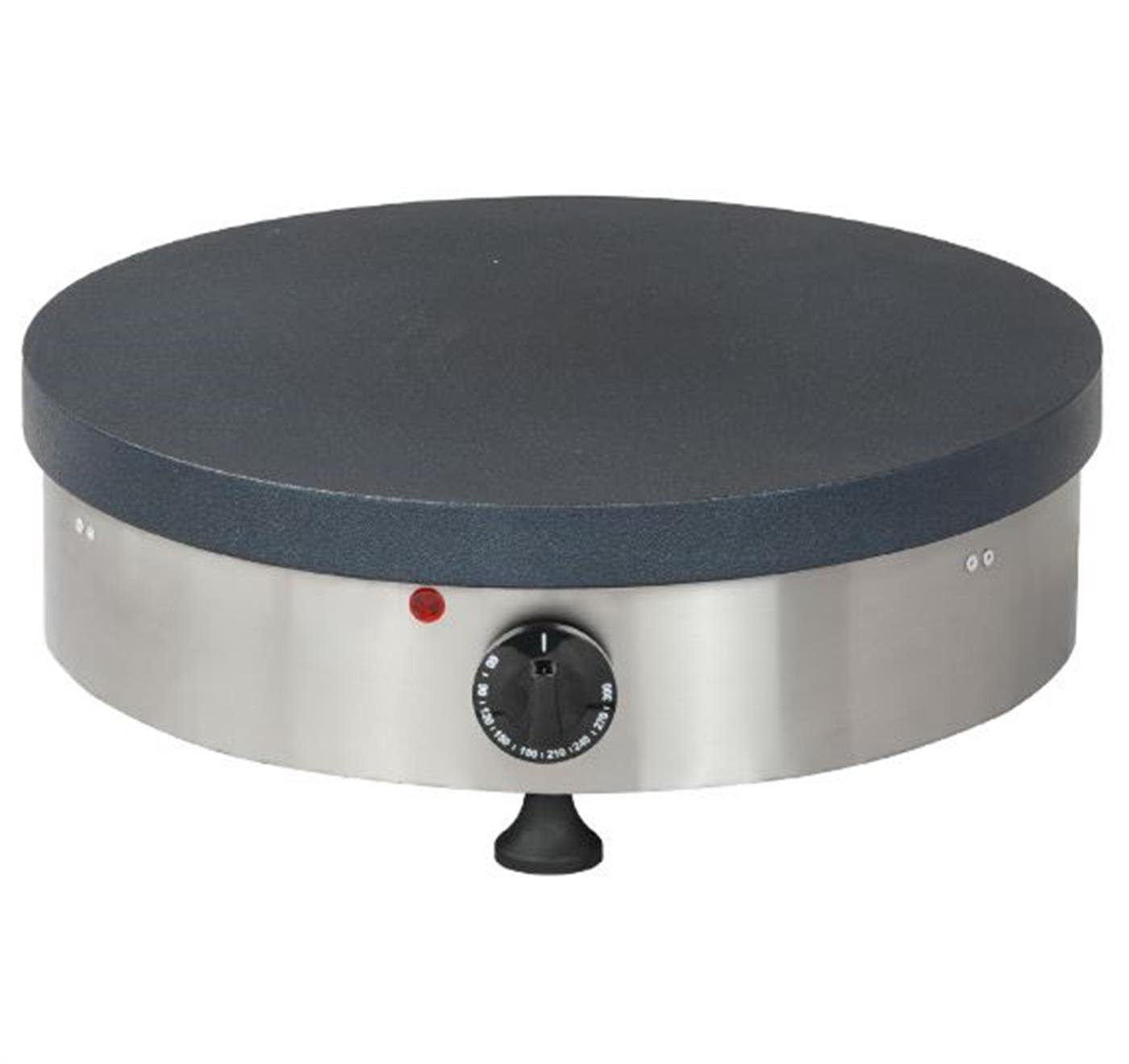 Omake Düz Yuvarlak Teflonlu Çiftli Krep Makinesi