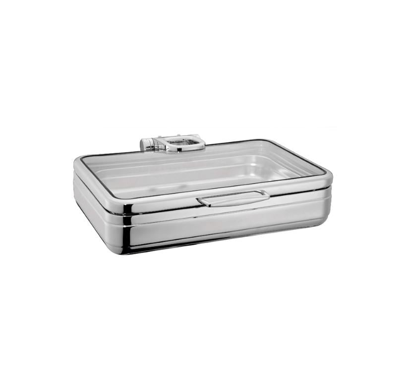 ÖZTİRTAKİLER LUX CHAFİNG DİSH HİDROLİK CAM KAPAK DİKDÖRTGEN 9L 1/1 GNÖztiryakiler 9450.GW411.BGL