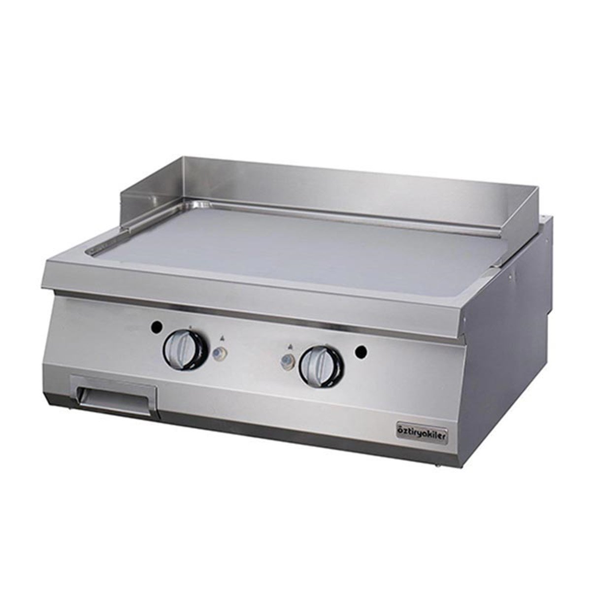 Öztiryakiler 700 Seri Set Üstü Grill Plate Düz Gazlı 80*70*30-Sert Krom Kaplı