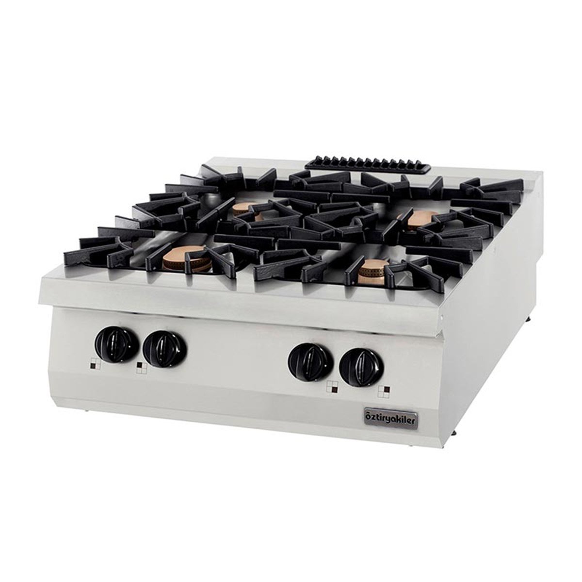 Öztiryakiler 900 Seri Set Üstü Dörtlü Ocak Gazlı 80*90*30 (2X6+2X10=32 Kw)