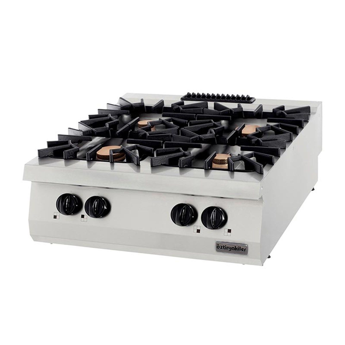 Öztiryakiler 900 Seri Set Üstü Dörtlü Ocak Gazlı 80*90*30 (4X10=40 Kw)