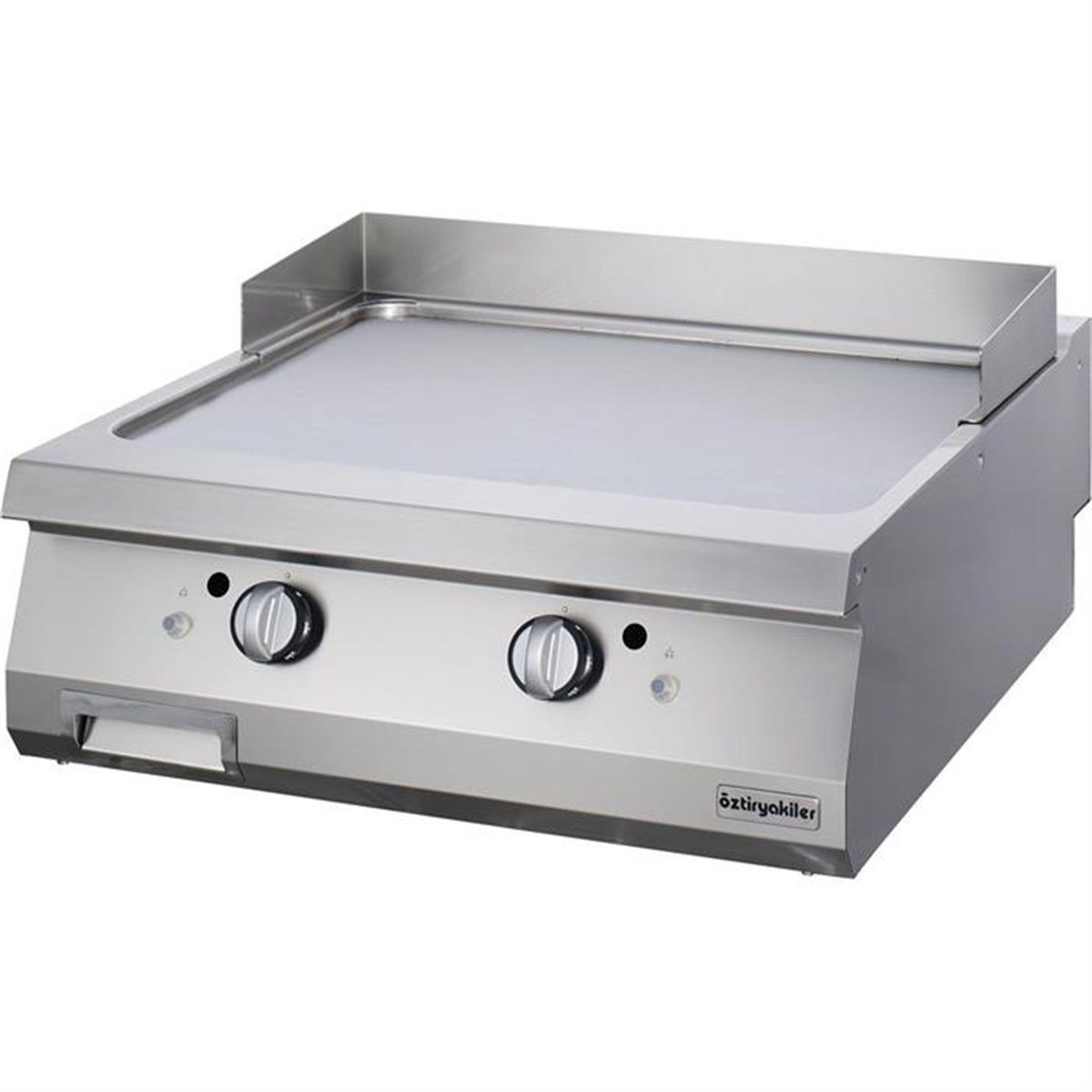 Öztiryakiler 900 Seri Set Üstü Grill Plate Düz Elektrikli 80*90*30-Sert Krom Kaplı