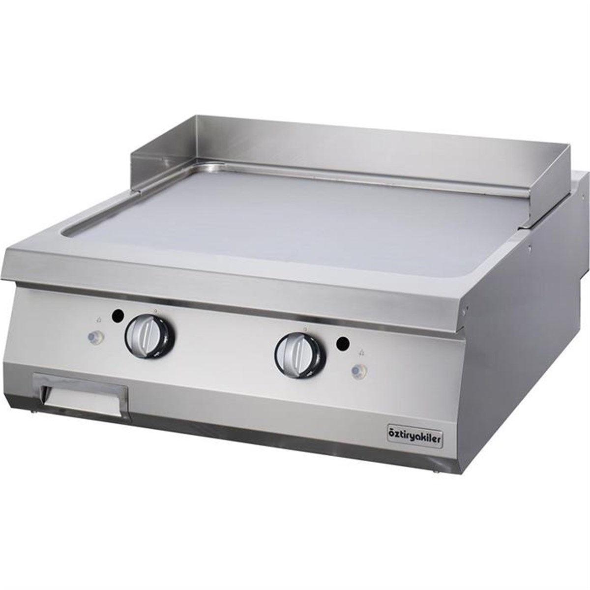 Öztiryakiler 900 Seri Set Üstü Grill Plate Düz Gazlı 80*90*30-Sert Krom Kaplı