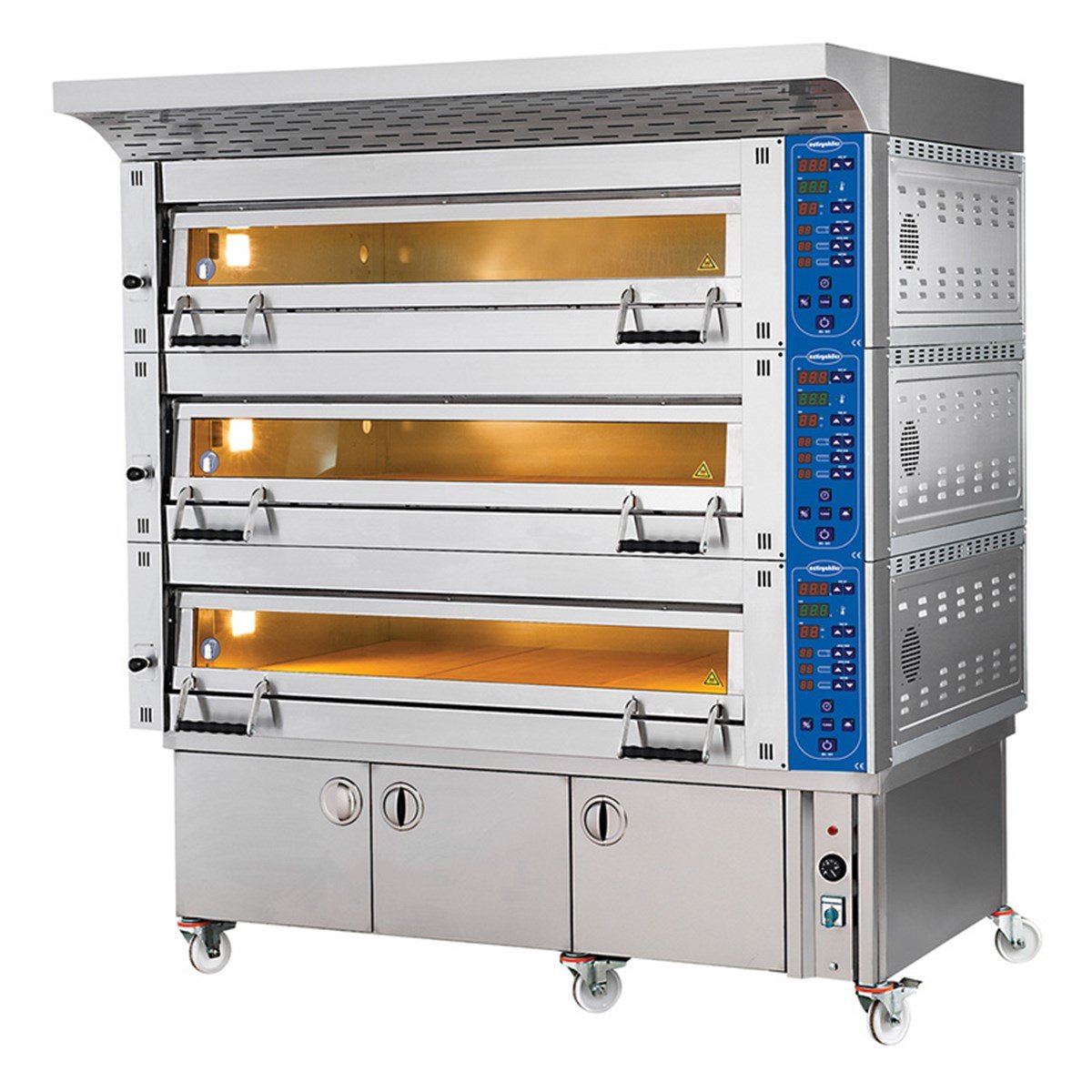 Öztiryakiler Çok Amaçlı Fırın Mayalama Kabinli  Mt1200  3 Katlı