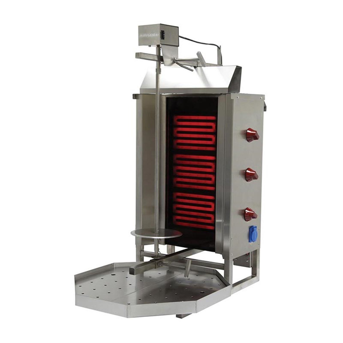 Öztiryakiler Döner Ocağı Elektrikli Ustten Motor 3E Model (Sekızgen Tepsılı)