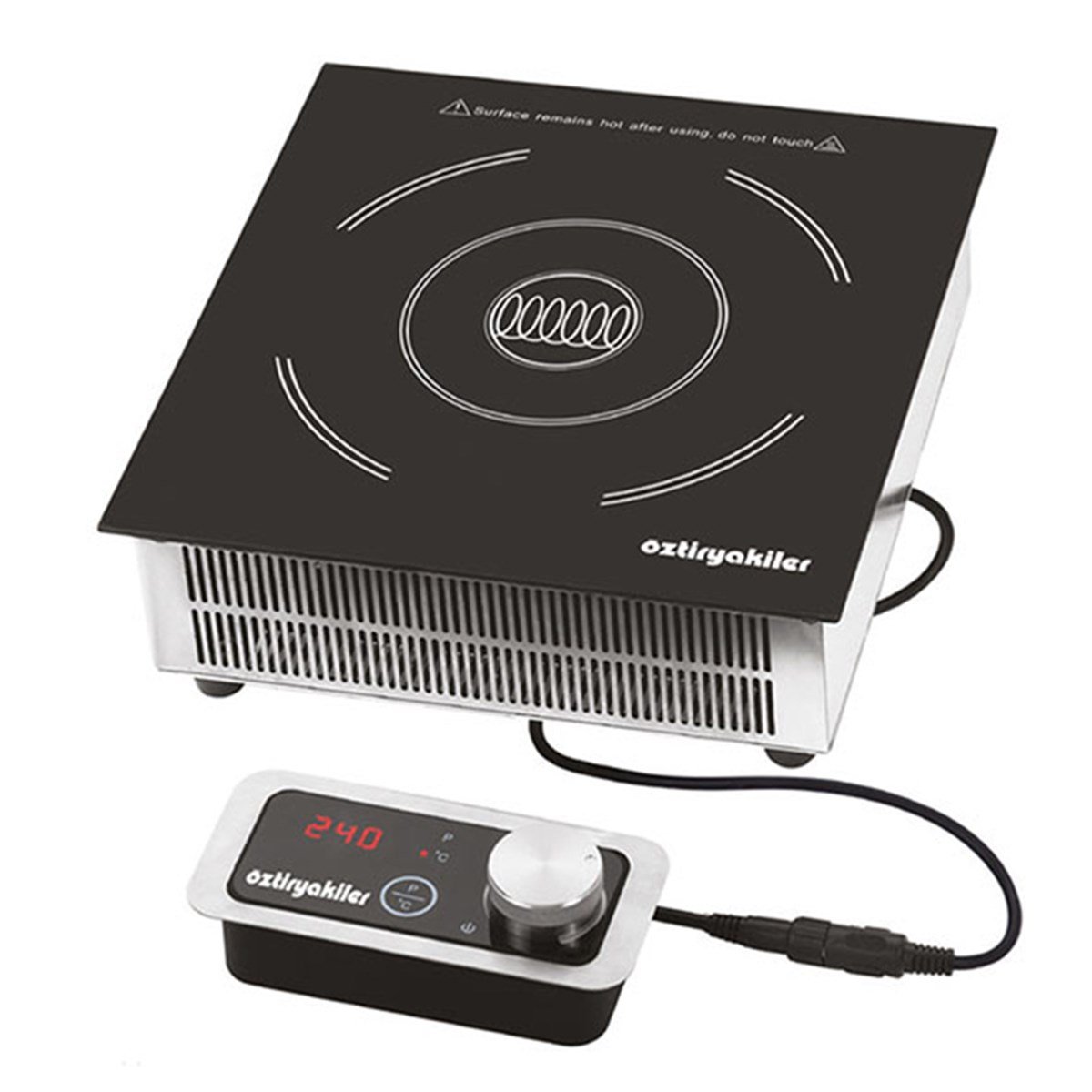Öztiryakiler İndiksüyonlu Isıtıcı-Pişirici Gömme 500-3500 W  36X38X12 Cm