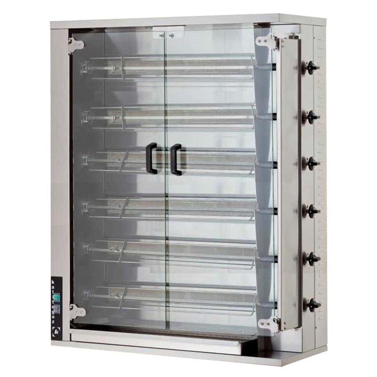 Öztiryakiler Piliç Çevirne Makinası 6 Şiş 24-30 Piliç Kapasıte Gazlı