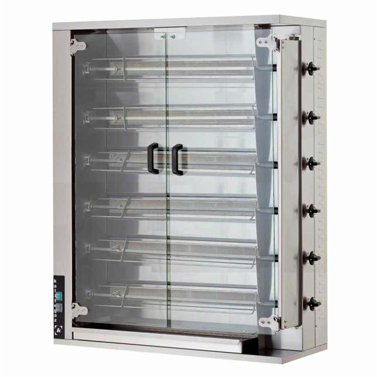 Öztiryakiler Piliç Çevirne Makinası 6 Şiş 24-30 Piliç Kapasıte Elektrikli