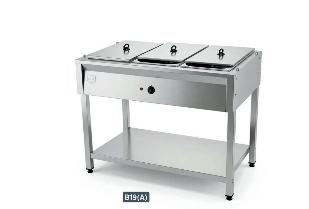 Remta B19(A) 3 Kaplı Ayaklı Benmari Elektrikli 1/1 GastronomRemtaRM.B19(A)