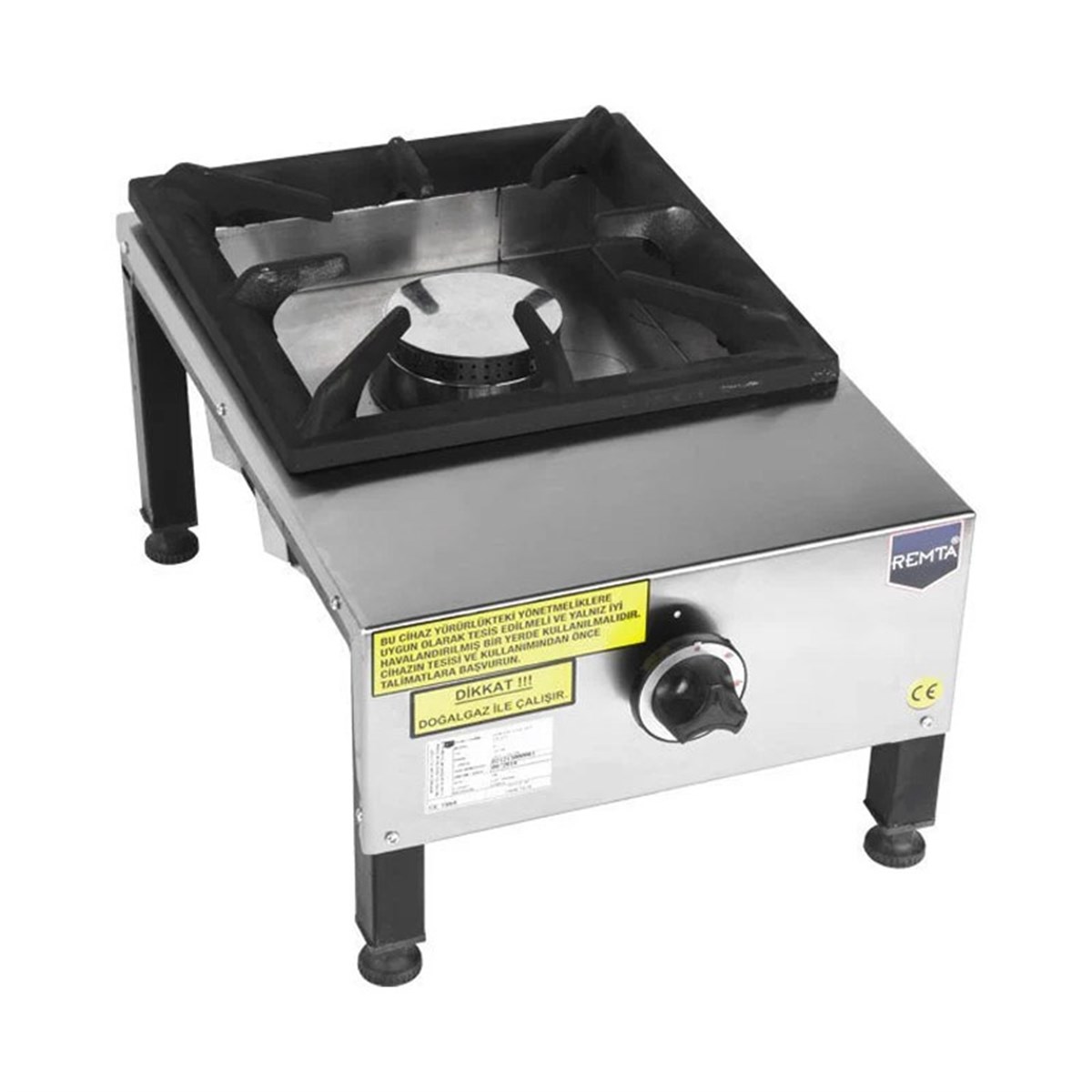 Remta CEJ20 1 li Set Üstü Gazlı Ocak  CE Belgeli