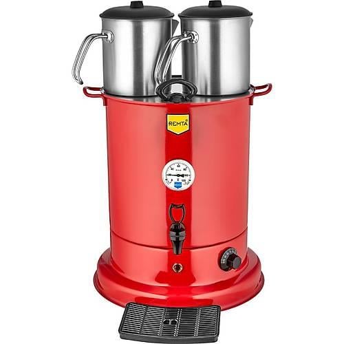 Remta EL10 3 Demlikli Elite Çay Makinesi 28 lt KırmızıRemtaRM.EL10