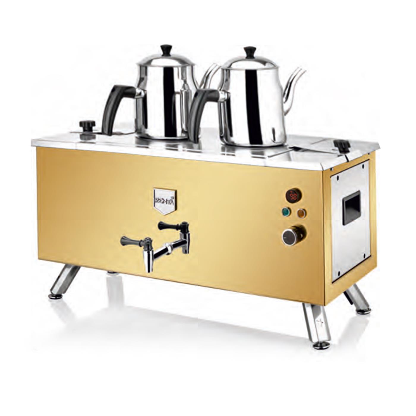 Remta EP02(L) Çift Cidarlı 2 Demlikli Elektrikli 20 lt Çay Ocağı GoldRemtaRM.EP02(L)-A