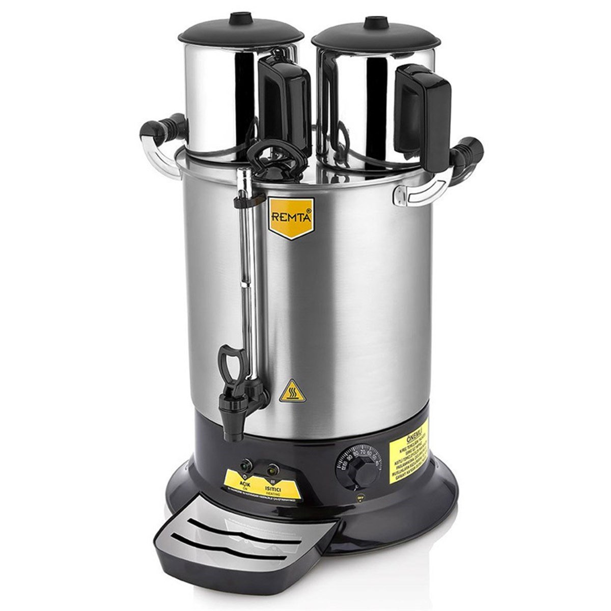 Remta PT14 Platin Model Çift Demlikli 17 lt Çay Makinesi