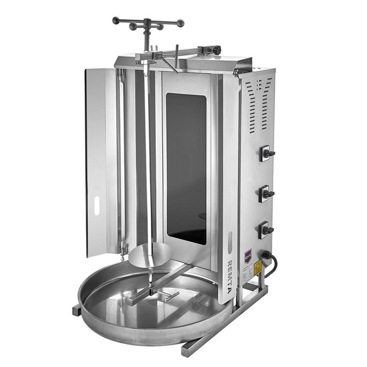 Remta SD12 3 lü Elektrikli Camlı Radyan Motorsuz Döner Ocağı