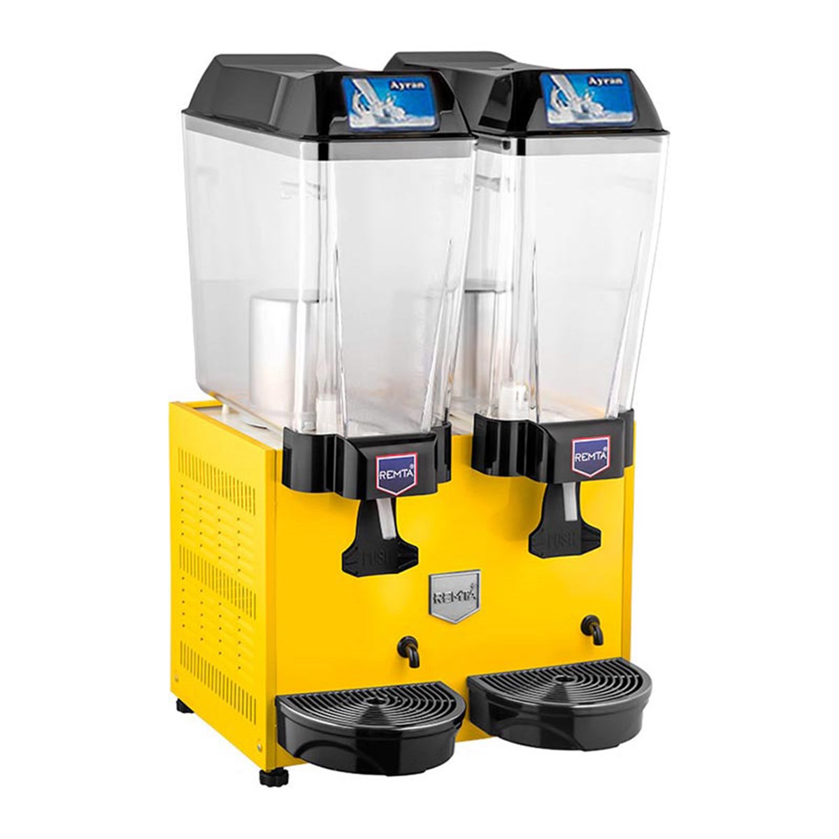 Remta ST14 Çiftli Ayran + Ayran Soğutucu 2x20 lt Sarı