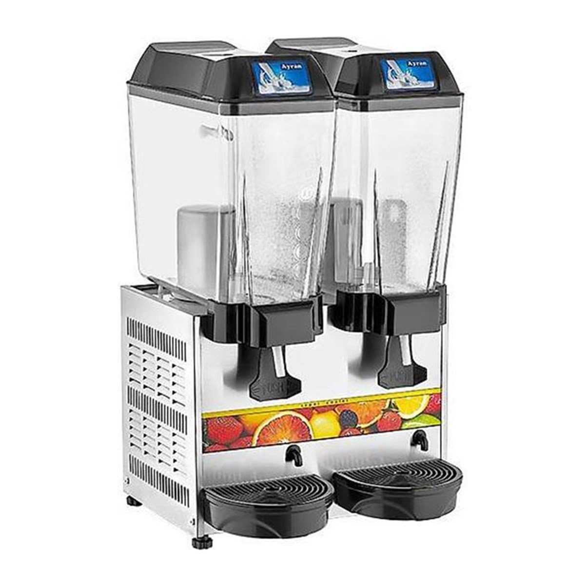 Remta ST14 Çiftli Ayran + Ayran Soğutucu 2x20 lt Metalik Gri