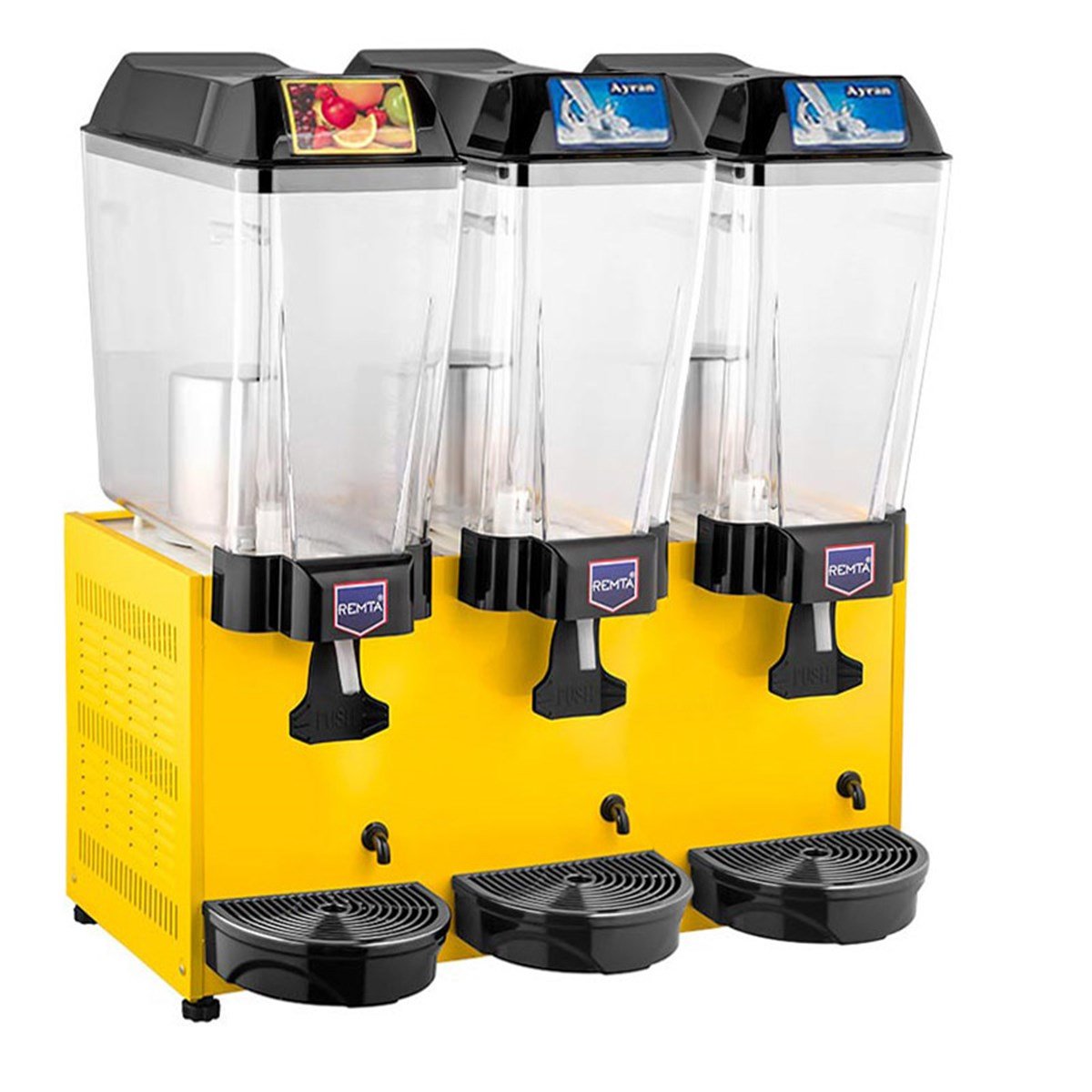 Remta ST19 Üçlü Şerbet+Ayran+Ayran Soğutucu 3x20 lt Sarı