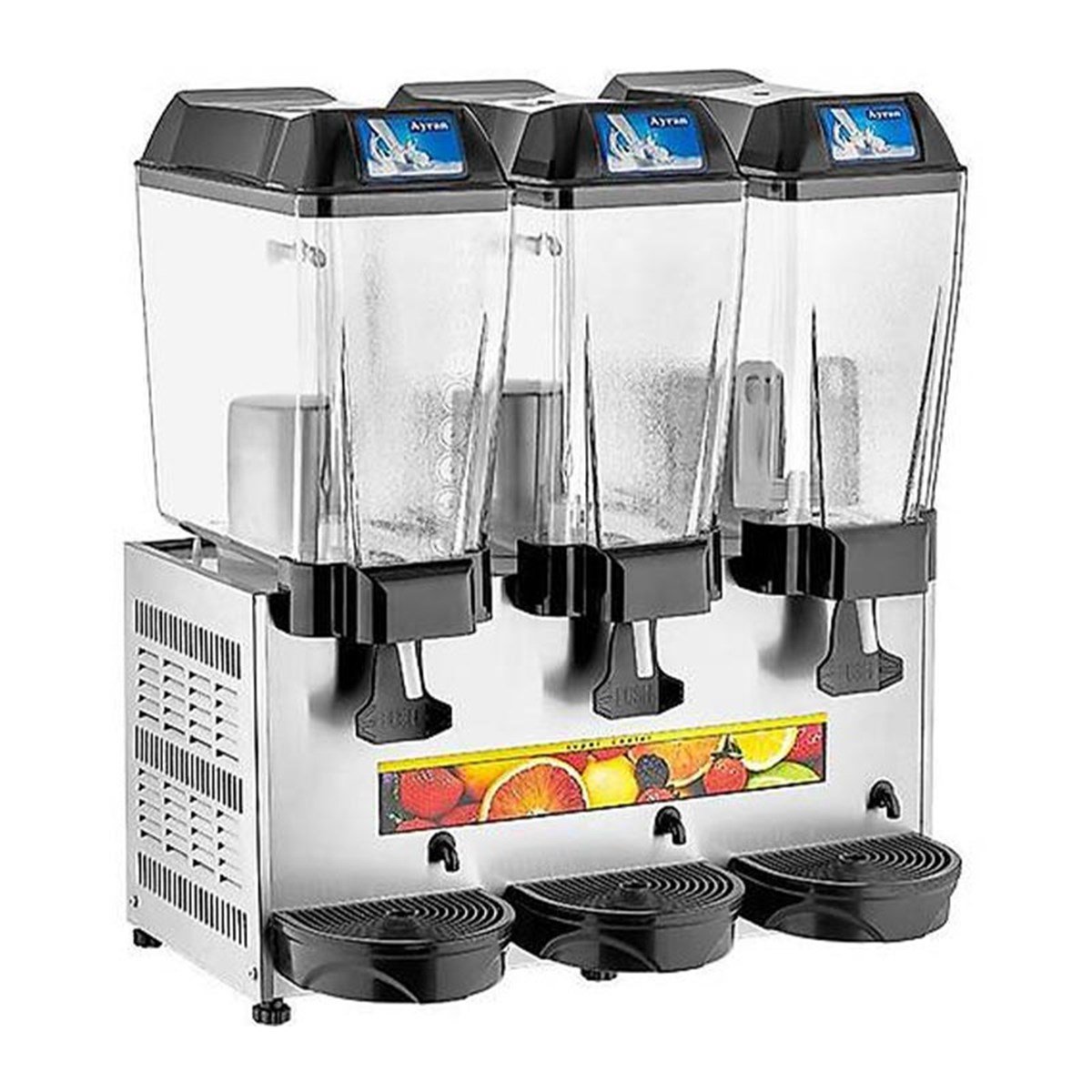 Remta ST20 Üçlü Ayran+Ayran+Ayran Soğutucu 3x20 lt Metalik Gri