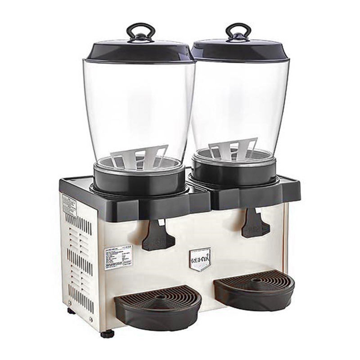 Remta ST35 Çiftli Royal Mini Şerbet & Ayran Soğutucu 11+11 lt Metalik Gri