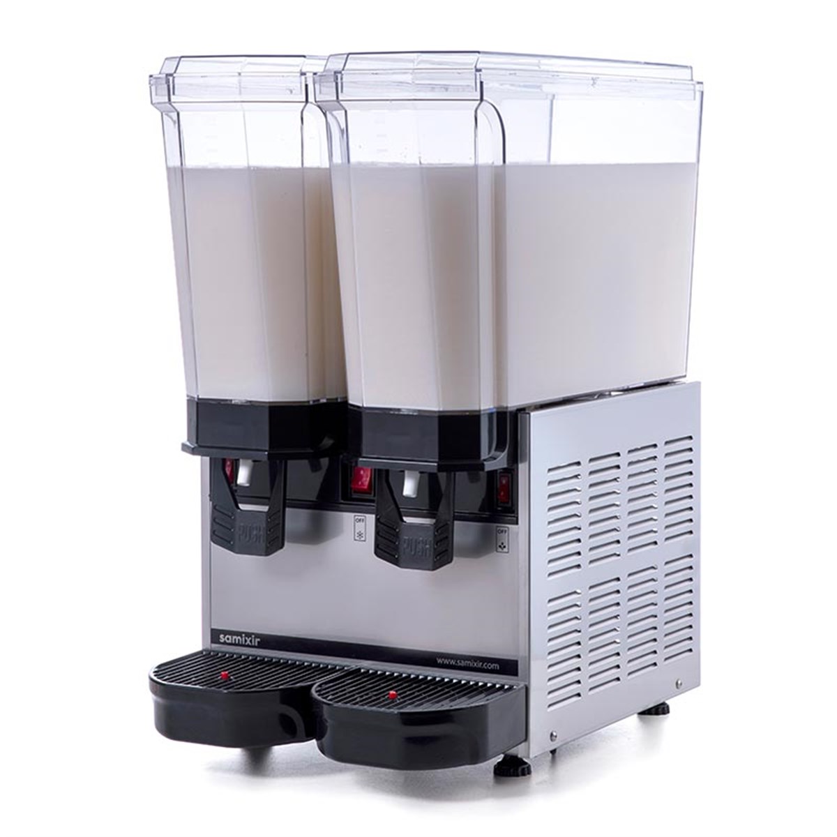Samixir 20+20 L Klasik Twın Karıştırıcı+Karıştırıcılı Soğuk İçecek Dispenseri Inox-R134A-50Hz