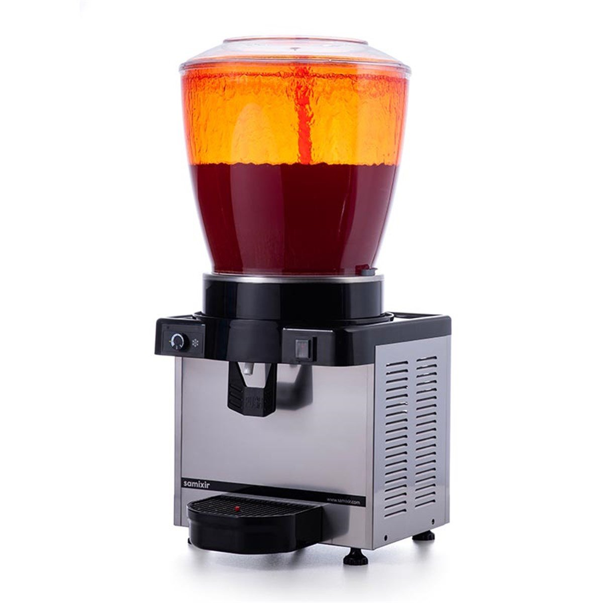 Samixir 22 L Panoramik Fiskiyeli Soğuk İçecek Dispenser Analog Inox-R134A-50Hz